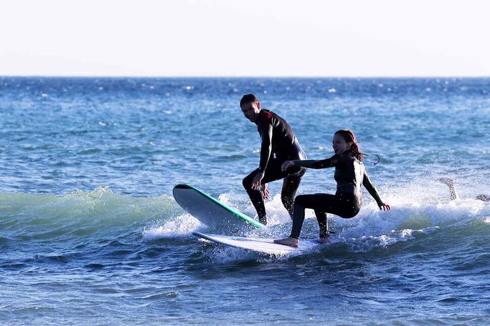 Nach den Surf Regeln im Line-up surfen