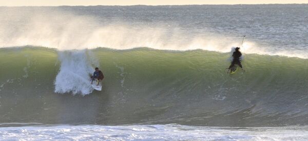 Welle bei den surfspots spanien
