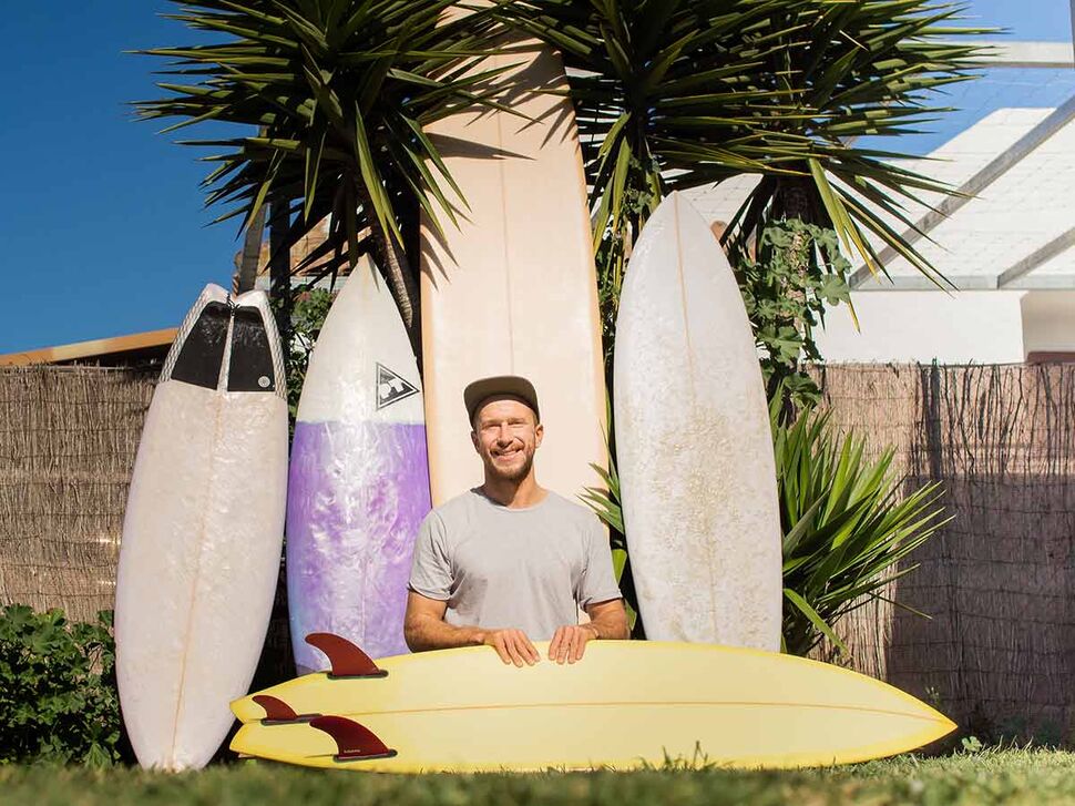 Shaper Phil entwirft viele verschiedene Surfboard Designs