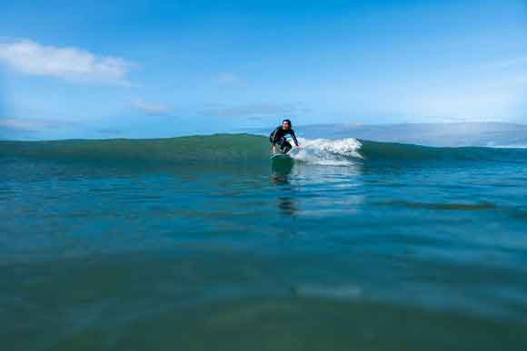 Grüne Welle Surfen im Surfkurs 