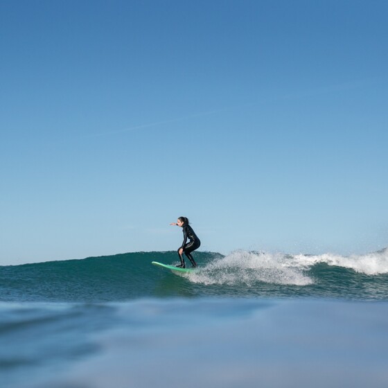 Surfen im Frühling in El Palmar
