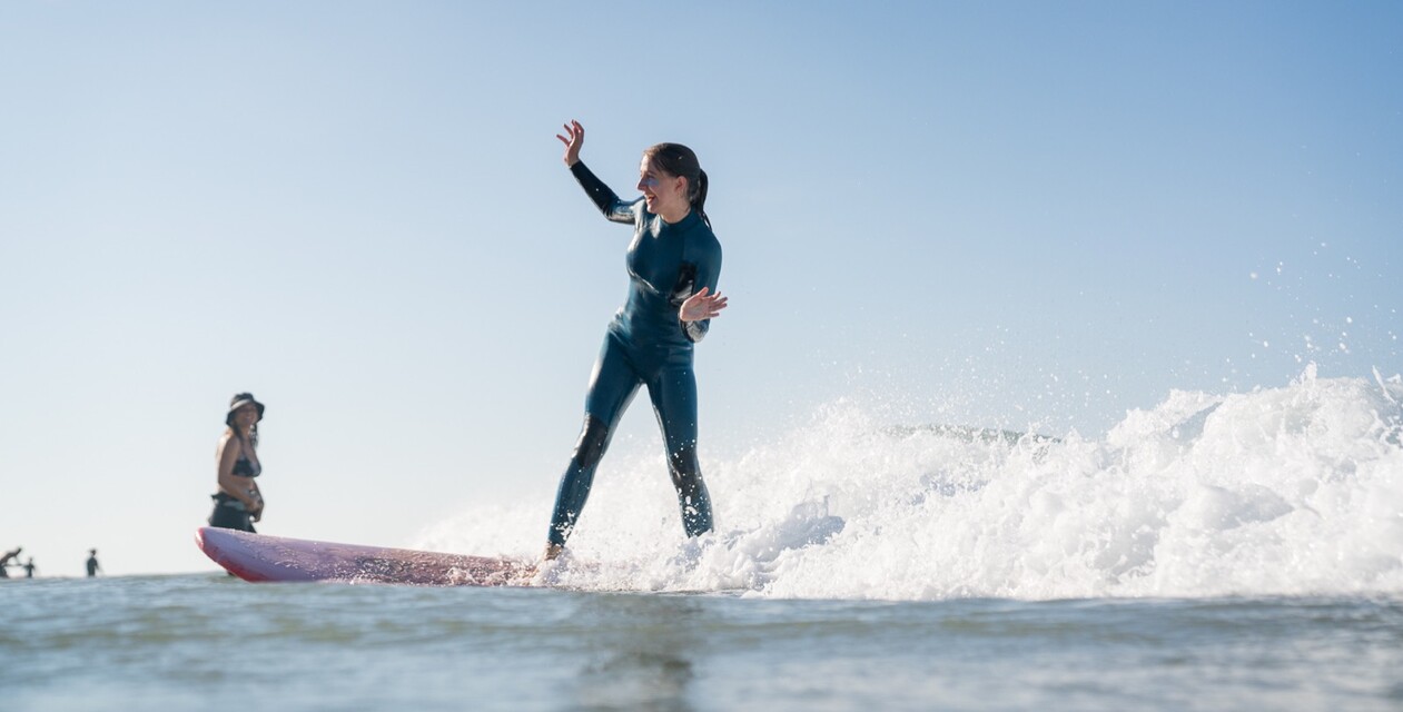 Surf course in El Palmar