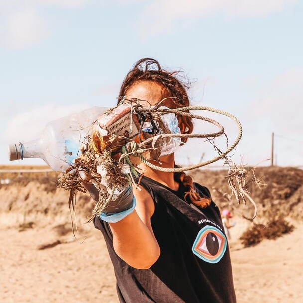 Beach Clean-up in El Palmar - Müll am Strand