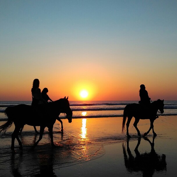 Riders on the beach