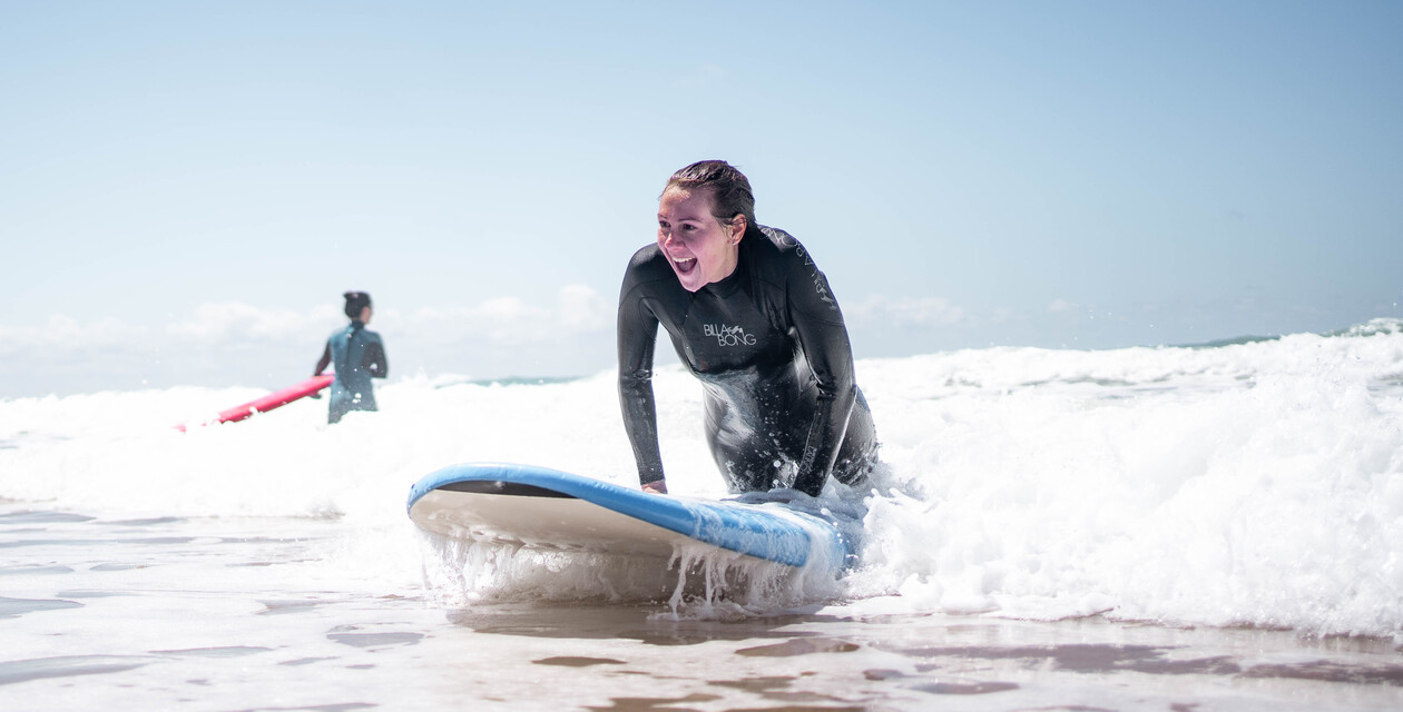 Learn to surf beginners