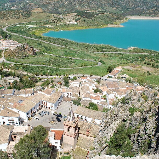 Zahara and lake top sights Andalusia