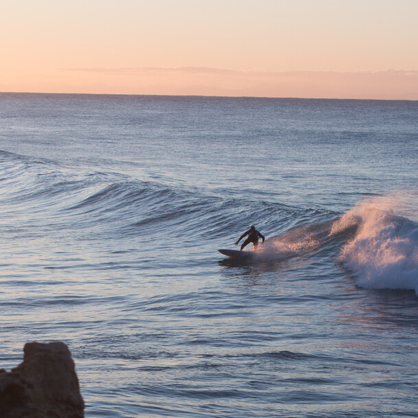 Surfing in Andalusia in March