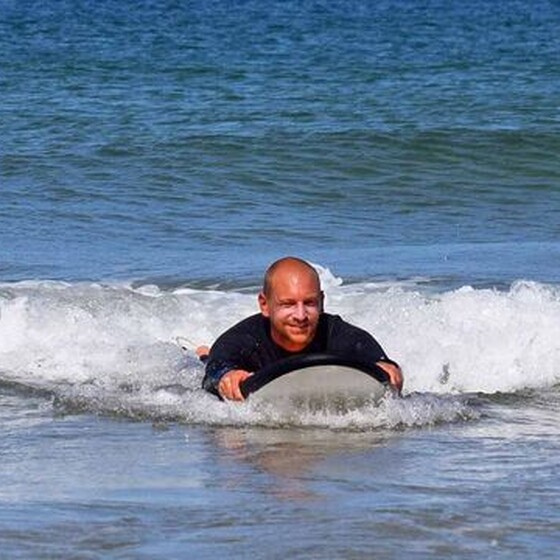 Gleiten im Surfkurs