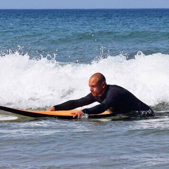Gleiten beim Surfen lernen
