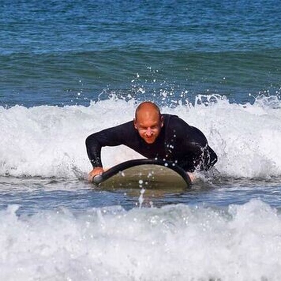 Surfen lernen Angleiten