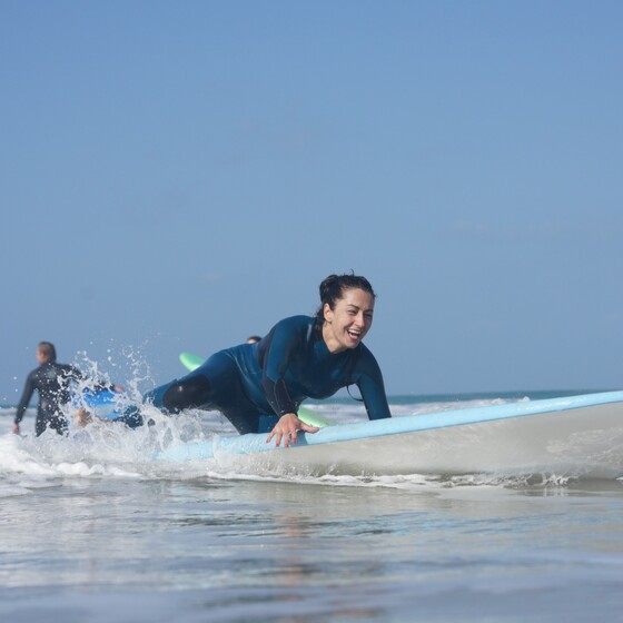 Gleiten beim Surfkurs