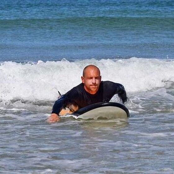 Surfen lernen - Paddeln