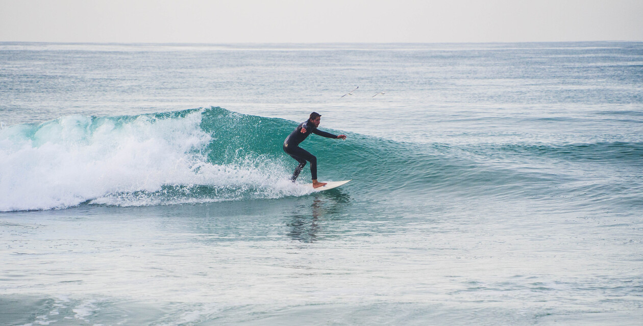 Learning turns and cutbacks while surfing