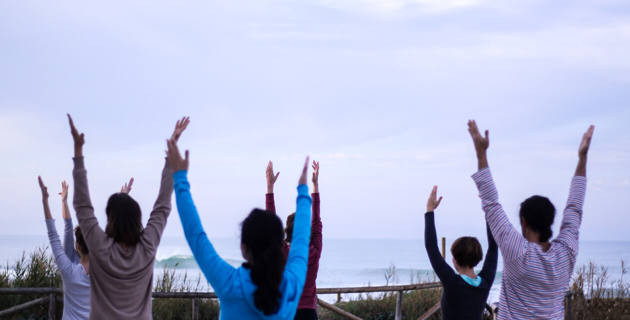 Yoga am Strand von El Palmar