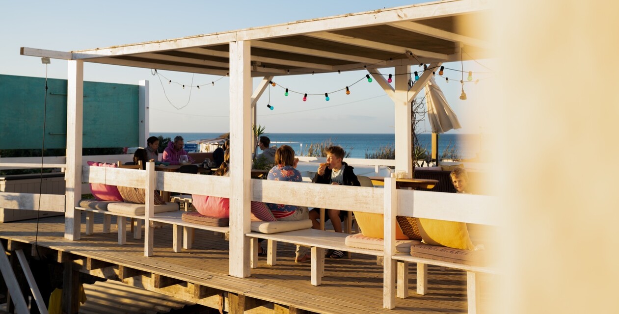 Terrasse mit Meerblick in El Palmar de Vejer