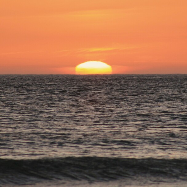 Sonnenuntergang über El Palmar, Spanien