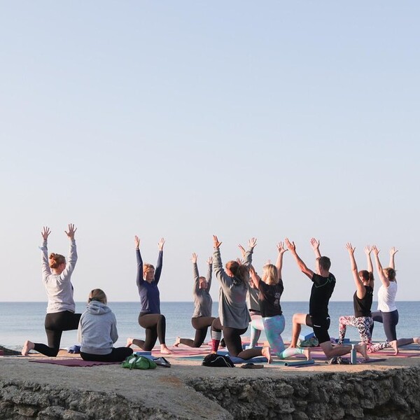 Course at the yoga retreat in southern Spain by the sea