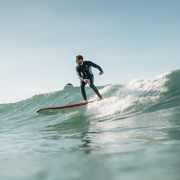Surfing with the A-Frame surf camp
