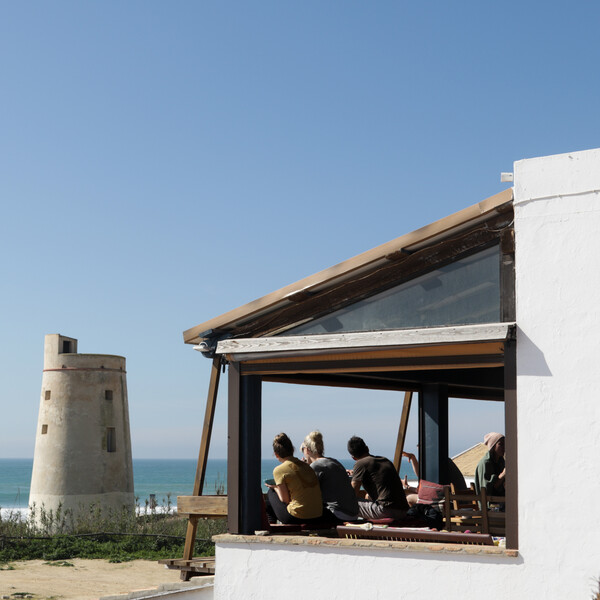 Surf camp with sea view in El Palmar