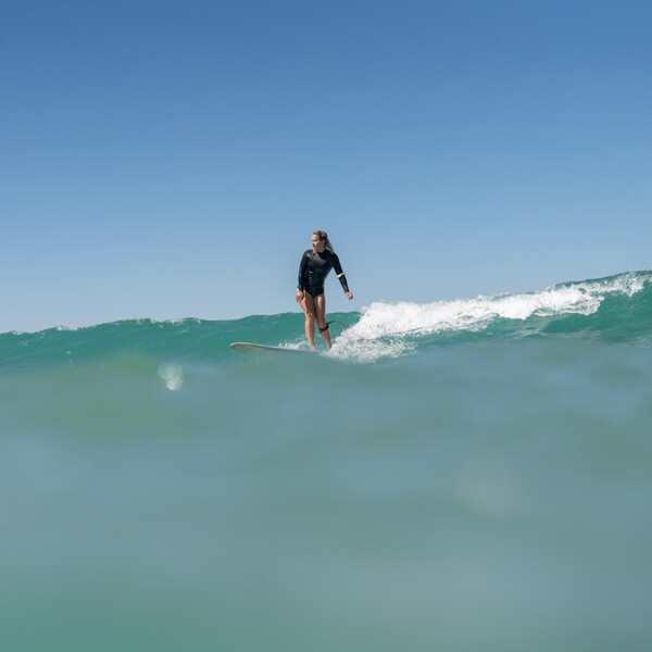 Surf longboard course at the A-Frame surf camp