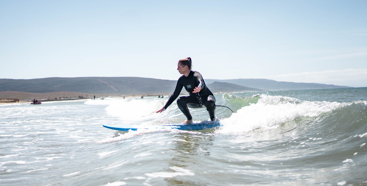 Surfen am Surfspot Barbate