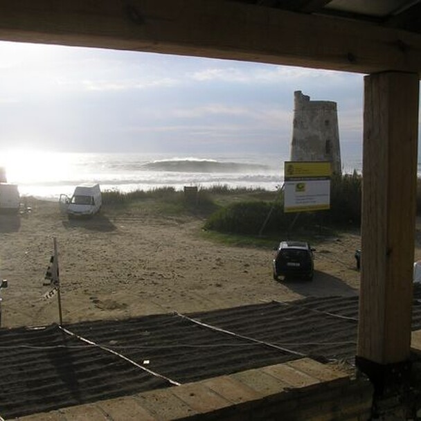 El Palmar 1999, view of the sea from the terrace