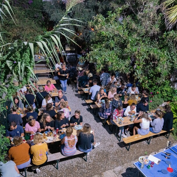 Surfcamp BBQ, Blick von oben