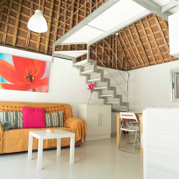 El Palmar Unterkunft, Wohnzimmer mit Couch