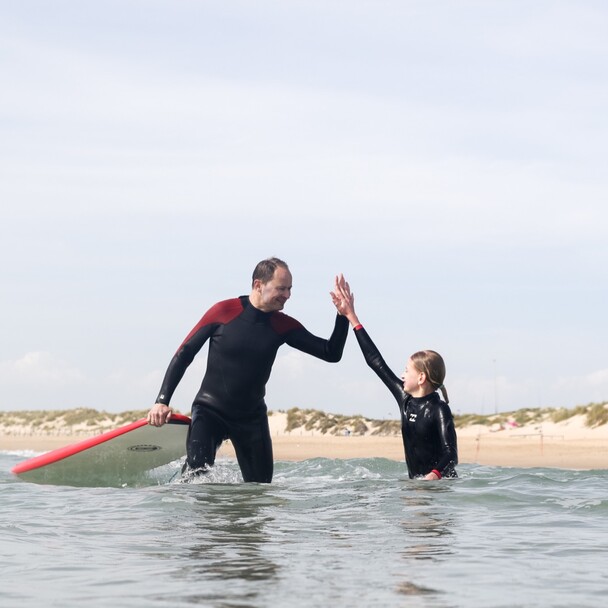 Surf course for families