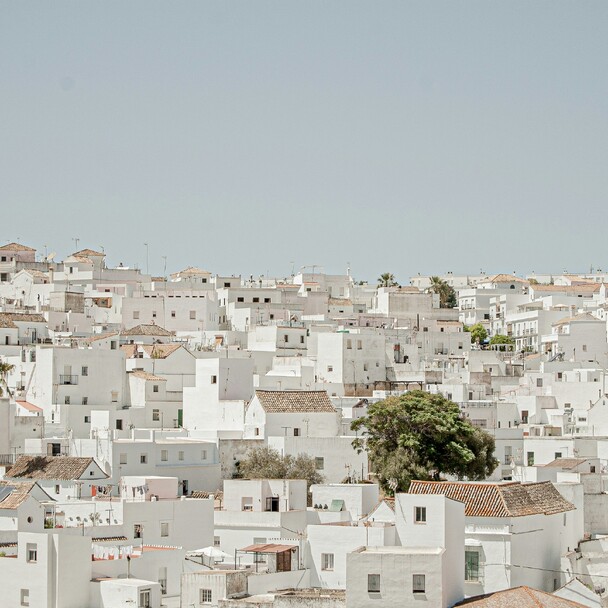 Vejer de la Frontera, white houses overview