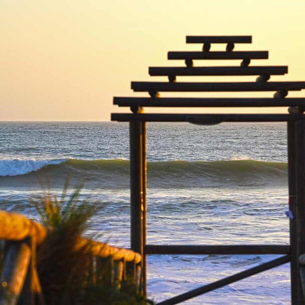 Waves at the El Palmar surf spot