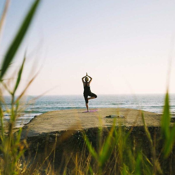 Yoga on the beach