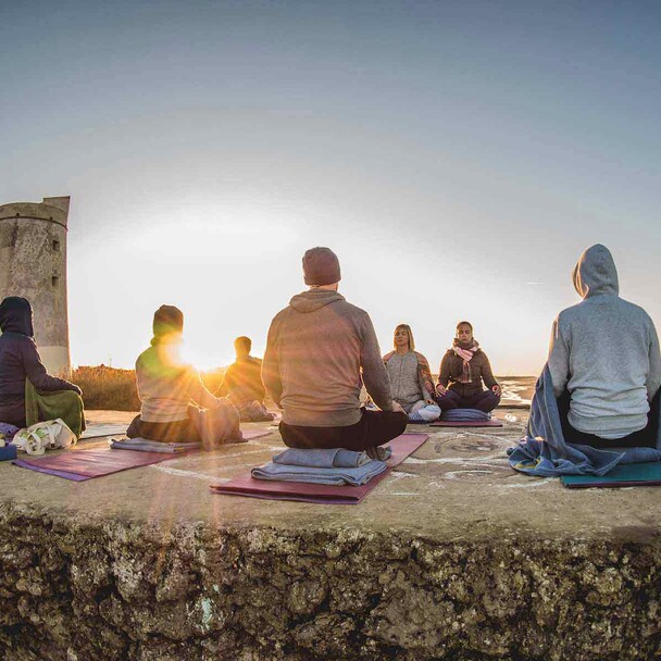 Yoga holidays, yoga on the beach