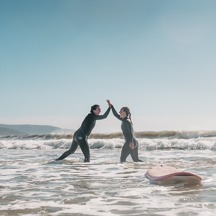 High5 at the surf retreat and surf course